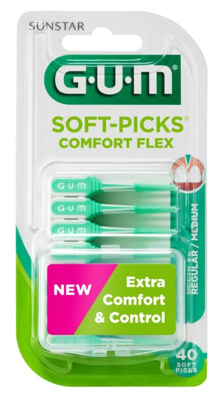 GUM Soft picks comfort flex regular/medium (40 st) Top Merken Winkel